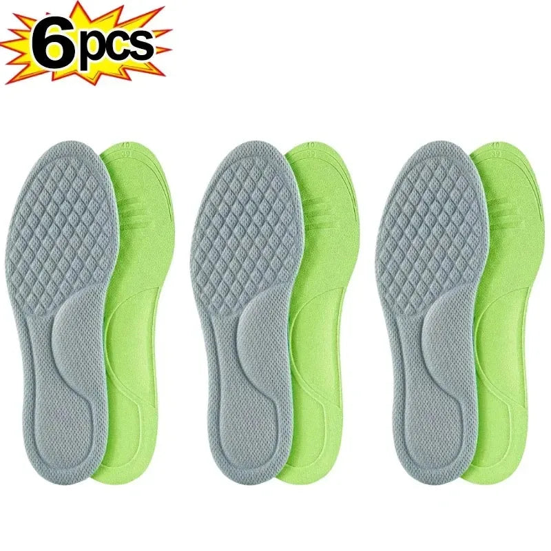 2/10pcs Soft Memory Foam Orthopedic Insoles – Antibacterial, Sweat-Absorbing Shoe Inserts for Sports & Daily Comfort