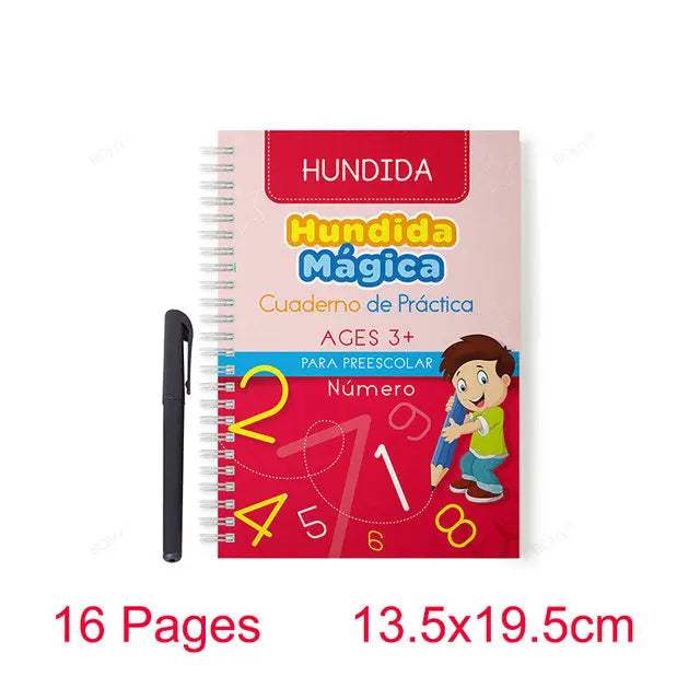 Grooved Handwriting Magic Practice Copybook – Cursive Writing & Calligraphy Workbook for Kindergarten & Preschool Kids