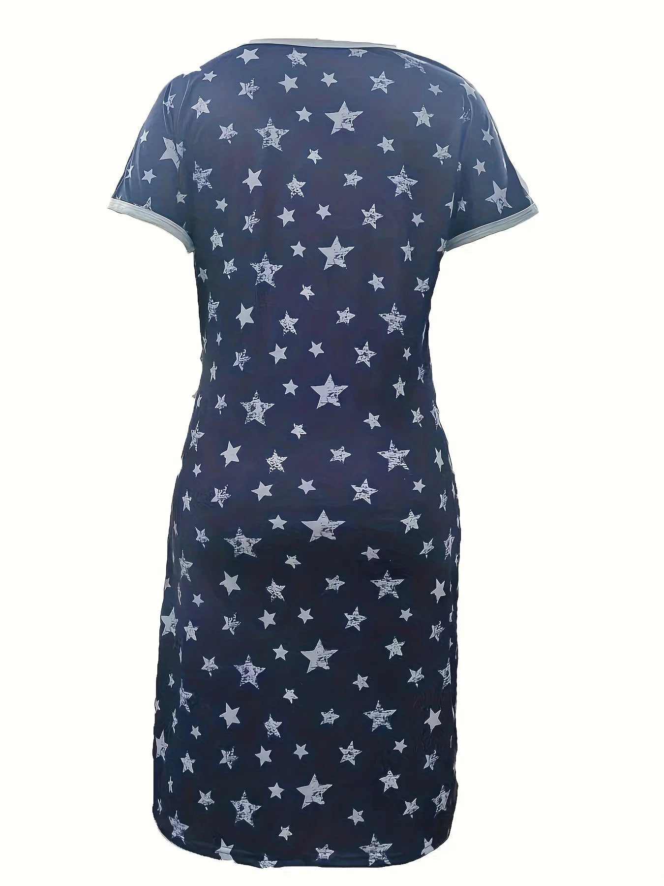 Women's Maternity Sleepwear | 3-in-1 Nursing Nightgown for Delivery & Breastfeeding | Short Sleeve Comfortable Pajamas