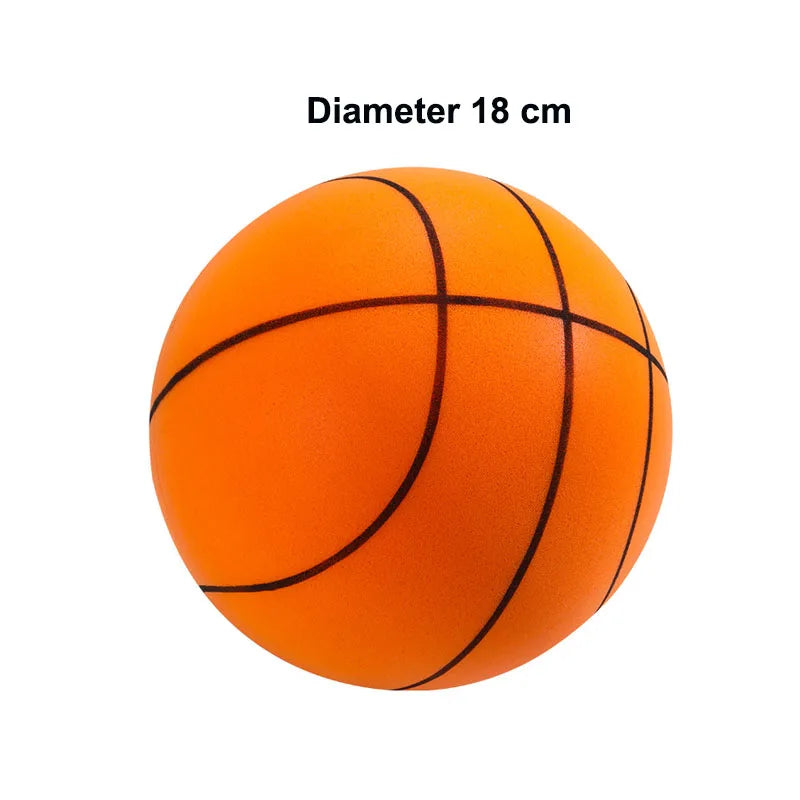 Silent Indoor Basketball Toy – No Noise Soft PU Foam Ball for Kids | Quiet Bouncing & Squeezable Play Ball for Boys & Girls