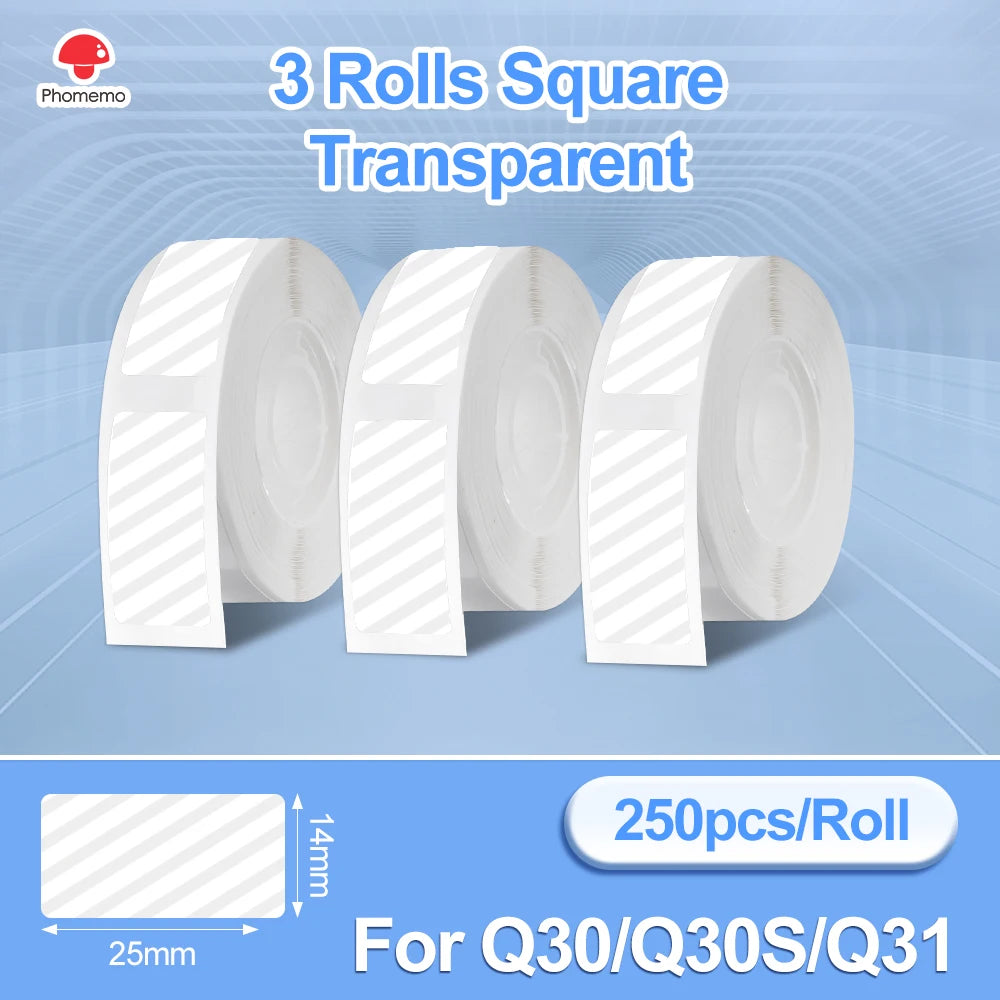 طابعة ملصقات حرارية Phomemo Q30 بتقنية البلوتوث - صانعة ملصقات محمولة للأعمال اليدوية وبطاقات التاريخ، طابعة لاسلكية متعددة الأوراق لنظامي التشغيل iOS وAndroid
