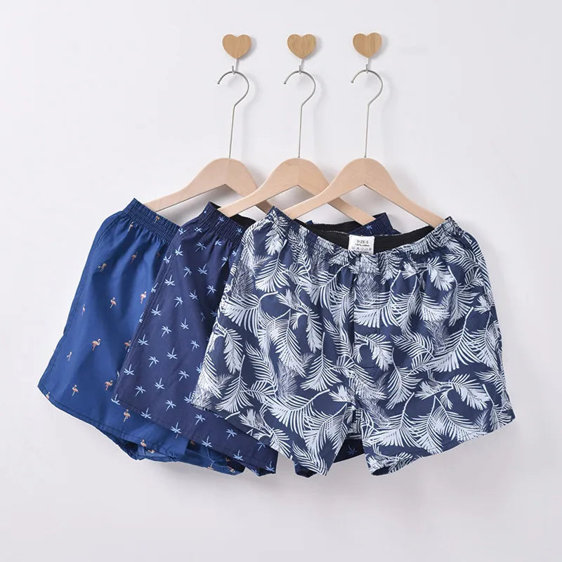 3PCS Men's Cotton Boxer Shorts | Loose Comfortable Arrow Pants Style Underwear | Homewear Boxers