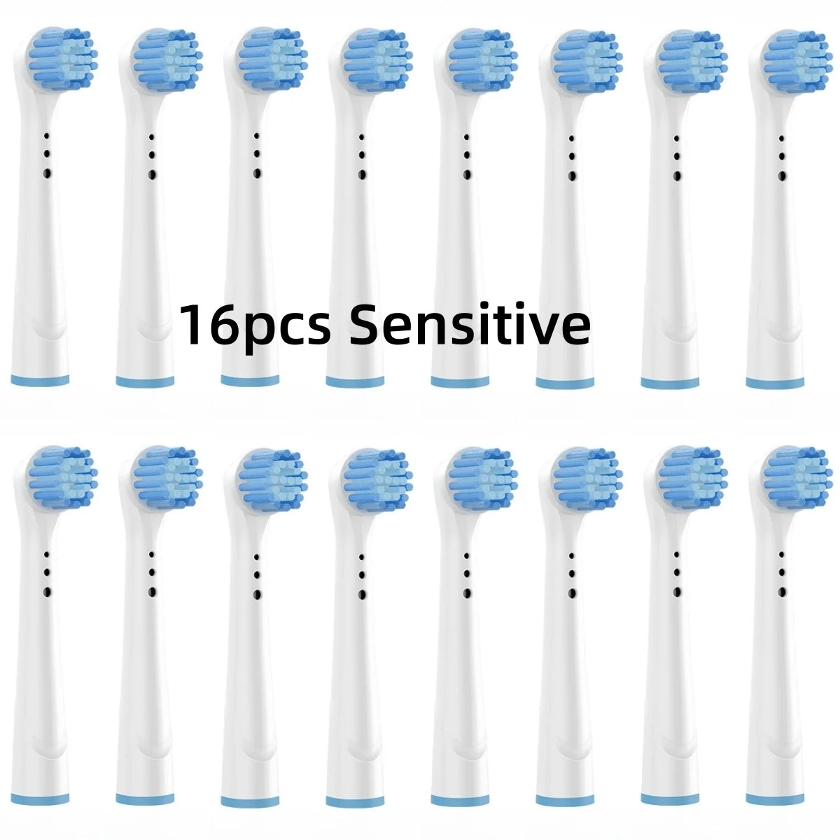 16/20PCS Oral-B Compatible Toothbrush Heads • Replacement Brush Nozzles • Sensitive, Floss & Cross Action Refills