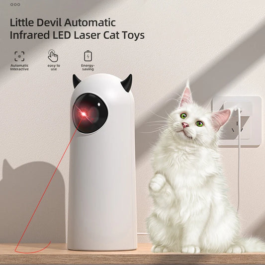 Interactive LED Laser Cat Toy – Smart Automatic Handheld Teaser for Indoor Play | Random Motion Electronic Toy for Cats & Kittens