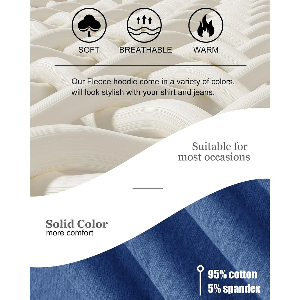 MAGCOMSEN Women’s Sherpa-Lined Fleece Zip-Up Hoodie Winter Warm Thick Jacket