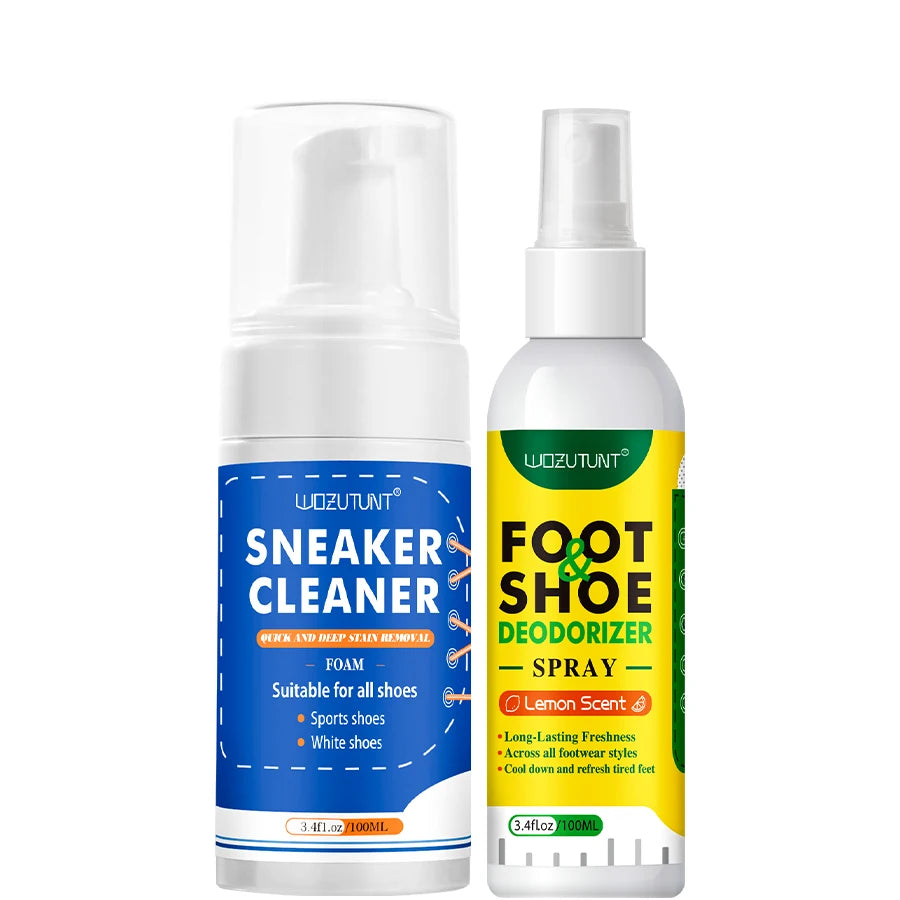 100 ml White Shoe Cleaner – No-Wash Dry Cleaning Foam for Suede, Sheepskin, Matte Leather & Sneakers