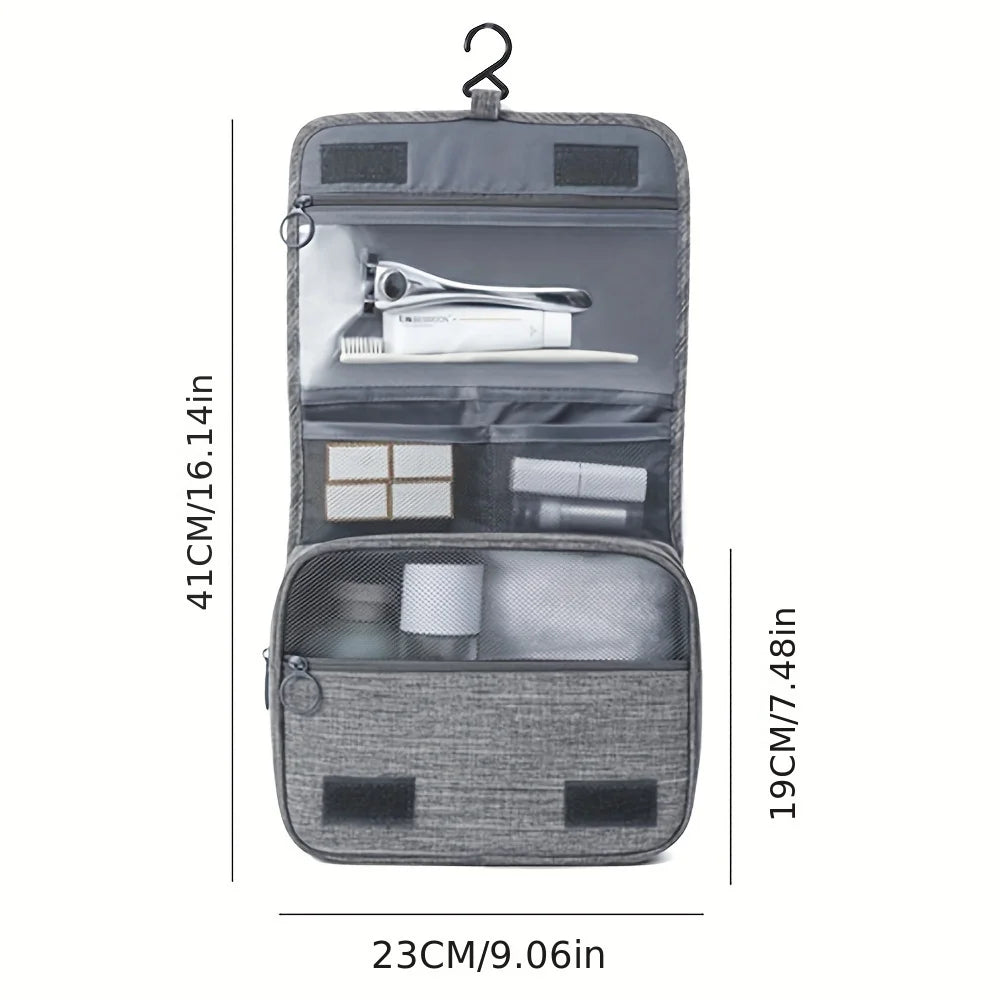 Toiletry Bag with Hook | Multi-Functional Waterproof Cosmetic Storage Bag for Men & Women | Travel Hand Wash, 3 Colors