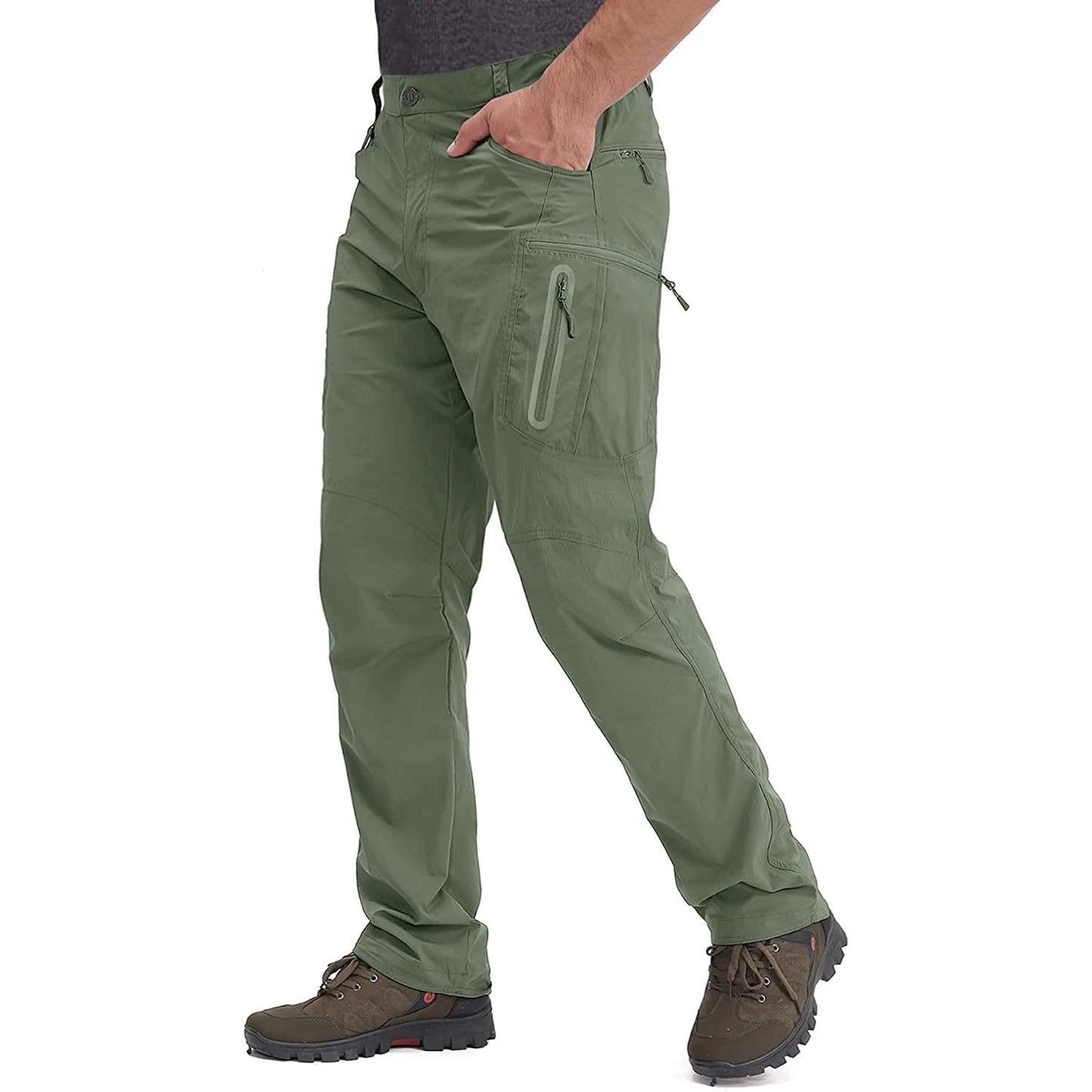 TACVASEN Lightweight Quick-Dry Cargo Pants – Men’s Summer Outdoor Hiking & Fishing Trousers