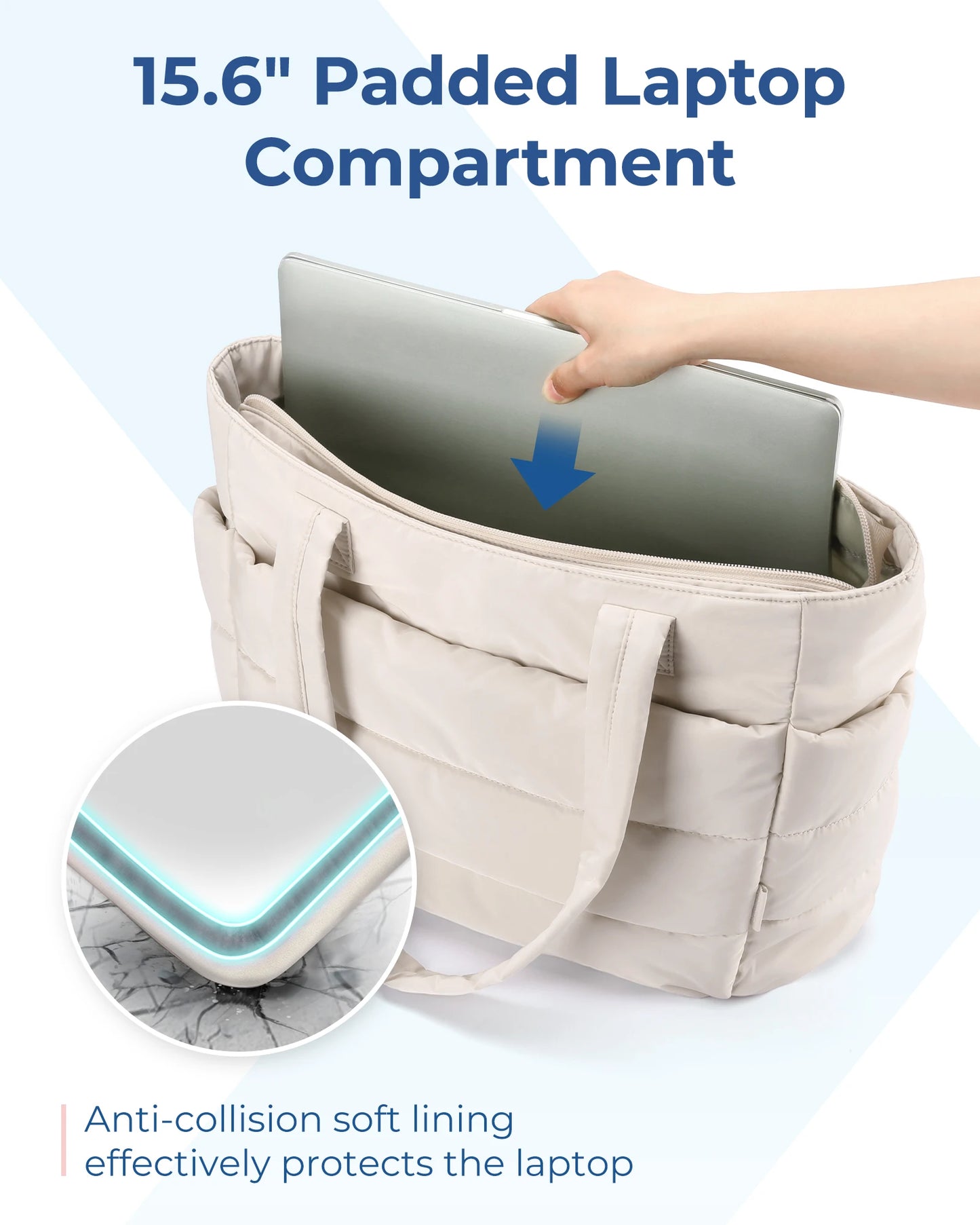 BAGSMART Women’s Large Tote Bag • Solid Color Handbag • Spacious Commuter, Work, School & Shopping Bag