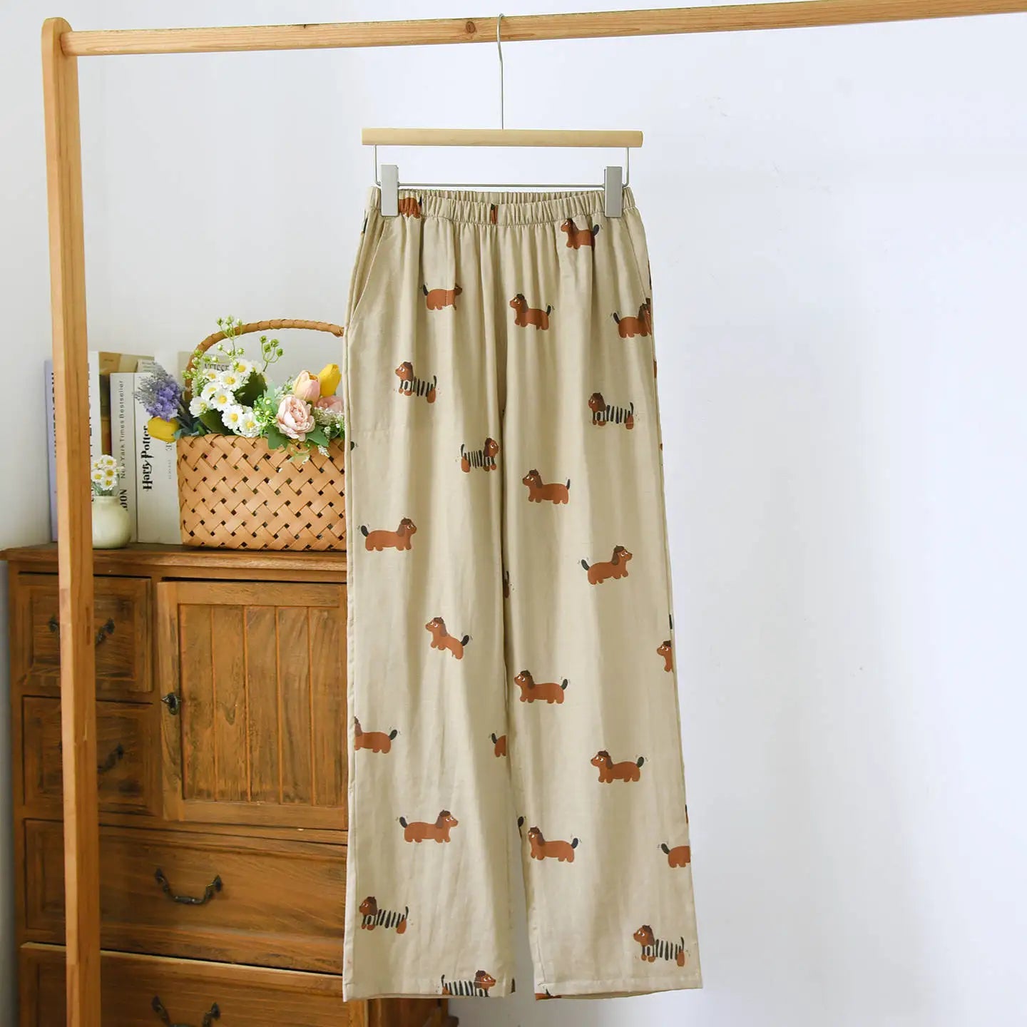 2025 Women's Cotton Sleep Pants | Spring & Autumn Multi-Color Printed Loose Home Bottoms | Large Size Pajamas