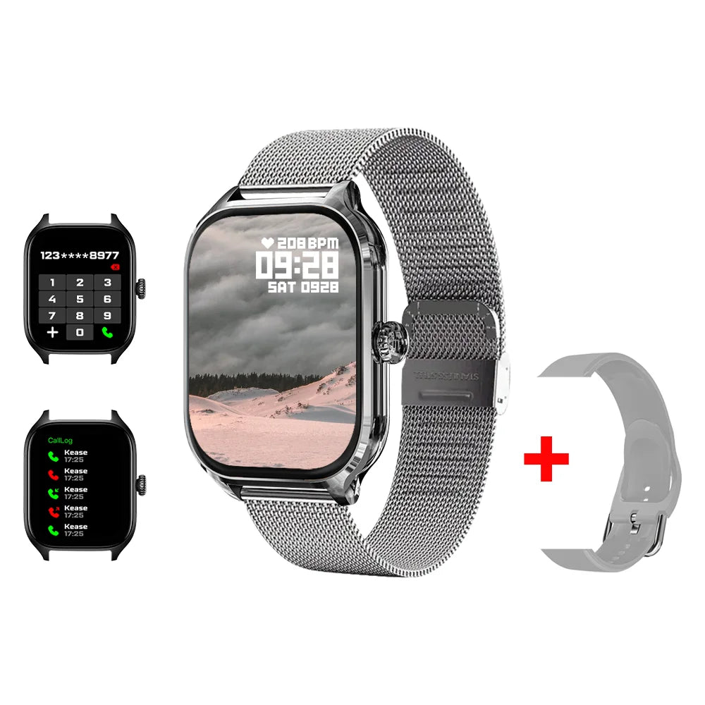 KESHUYOU H9 2025 Smart Watch | 2.01'' HD Display, Bluetooth Call, Sport Modes, Weather & Message Notifications