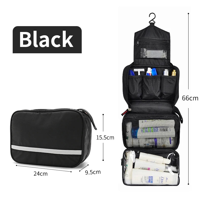 Hanging Toiletry Bag Travel Storage for Men & Women | Large Waterproof Cosmetic Shower Bag Travel Set