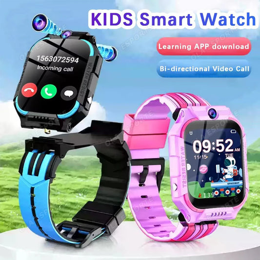 5G Kids Smart Watch with SOS, GPS Location, SIM, Video Call, Camera – Waterproof Watch for Boys & Girls