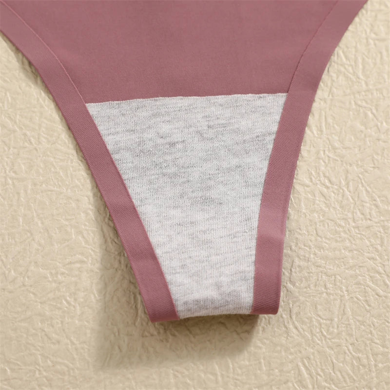 4PCS Ultra-Thin Seamless Women’s Underwear – Invisible Ice Silk Thongs, Low Waist Breathable Stretchy Bikini Lingerie