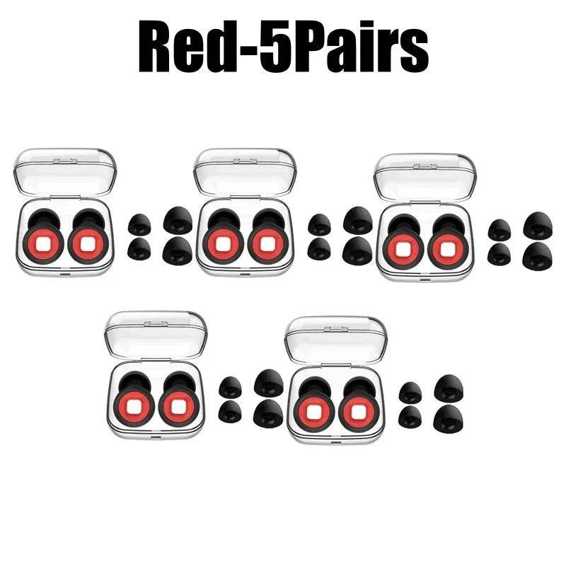 Silikon-Ohrstöpsel • Schwimmen &amp; Schlafen • Geräuschunterdrückung • Schalldichter Gehörschutz • Wiederverwendbare Ohrstöpsel mit Schlaufe