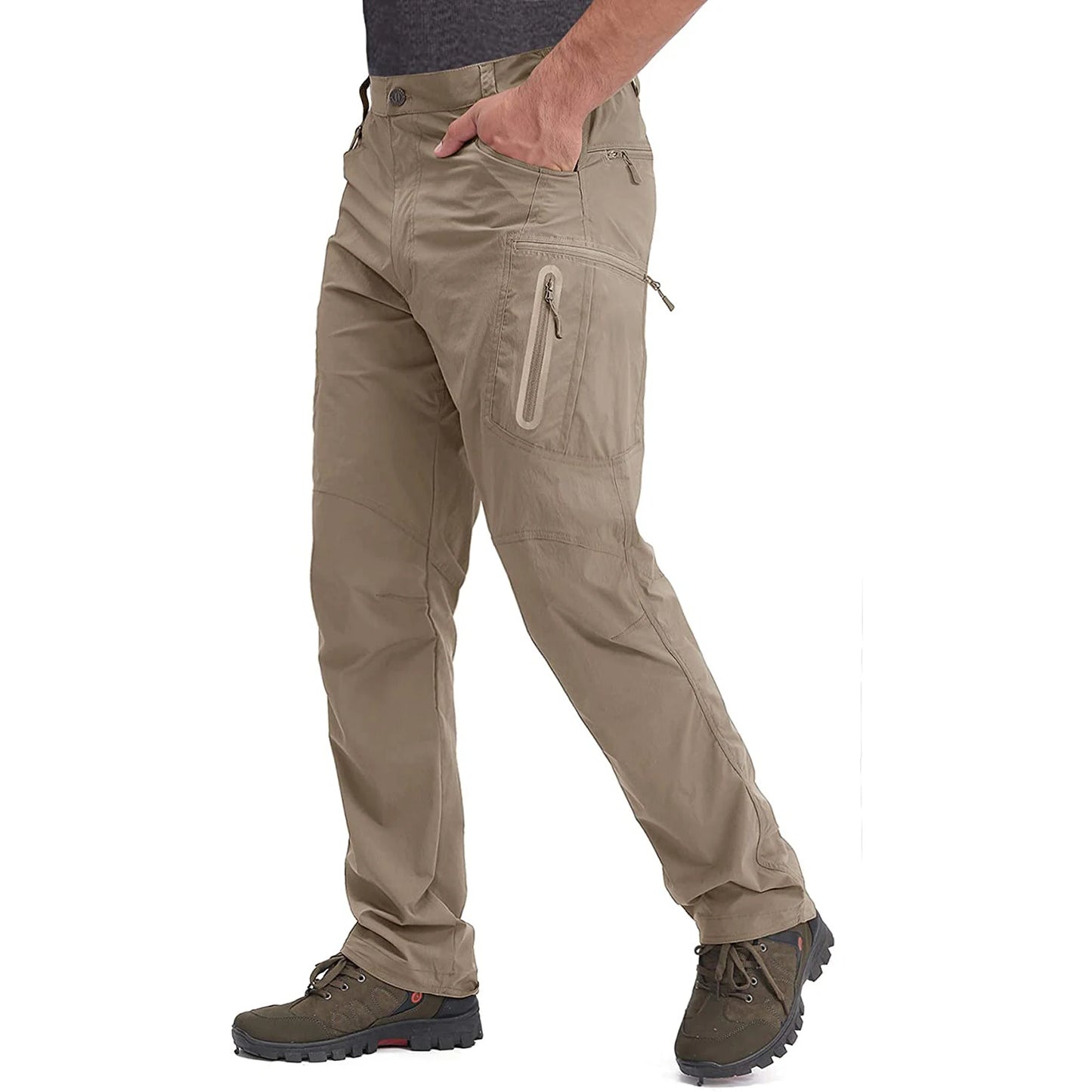 TACVASEN Lightweight Quick-Dry Cargo Pants – Men’s Summer Outdoor Hiking & Fishing Trousers
