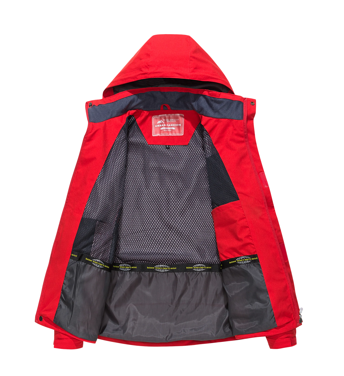 Men’s Waterproof Hiking Jacket – Large Size Windproof Outdoor Coat for Camping, Fishing & Trekking