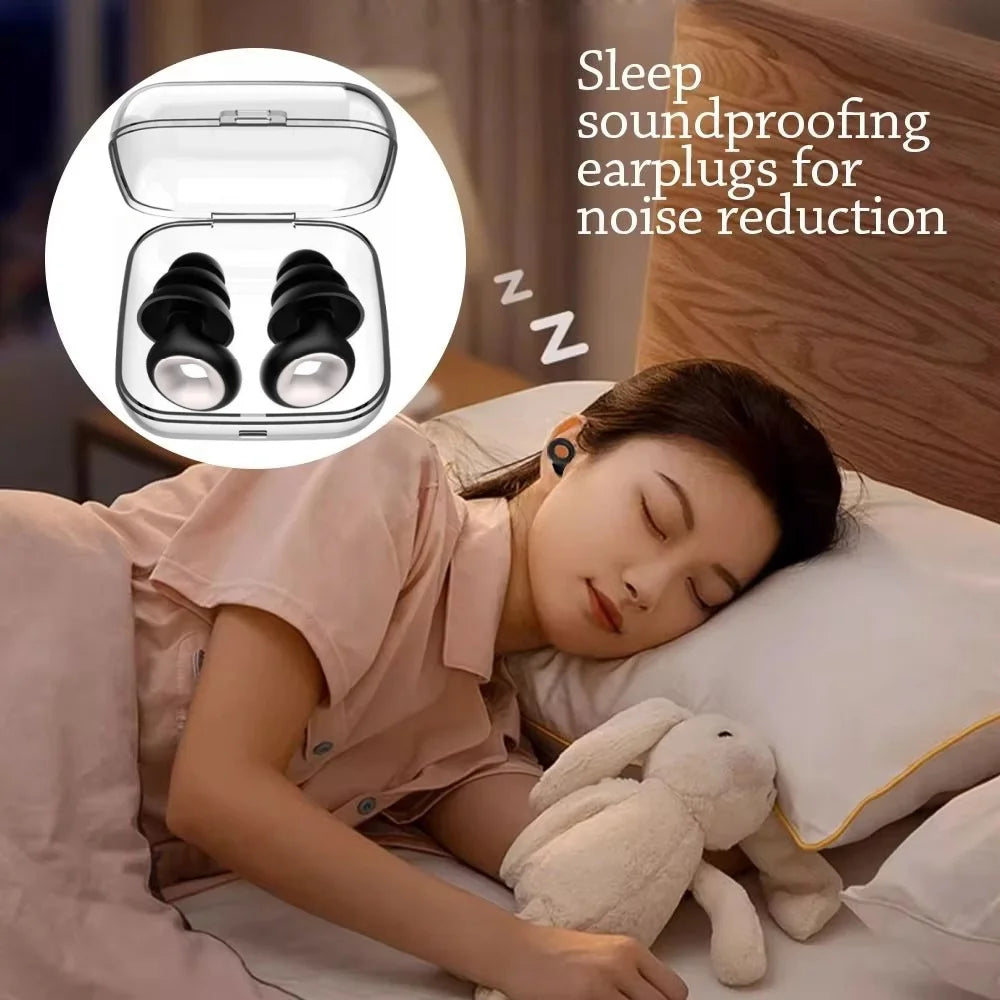 Silikon-Ohrstöpsel • Schwimmen &amp; Schlafen • Geräuschunterdrückung • Schalldichter Gehörschutz • Wiederverwendbare Ohrstöpsel mit Schlaufe