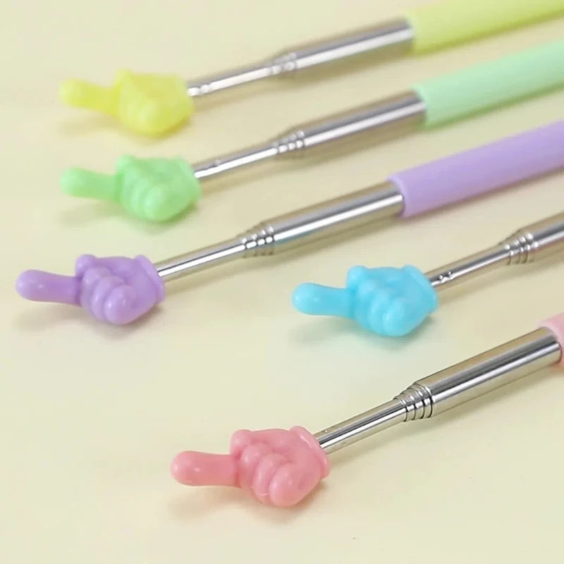 Lesestock aus Edelstahl – Lesehilfe für Schüler, Zeigestock für Whiteboards, Handliches Unterrichtswerkzeug