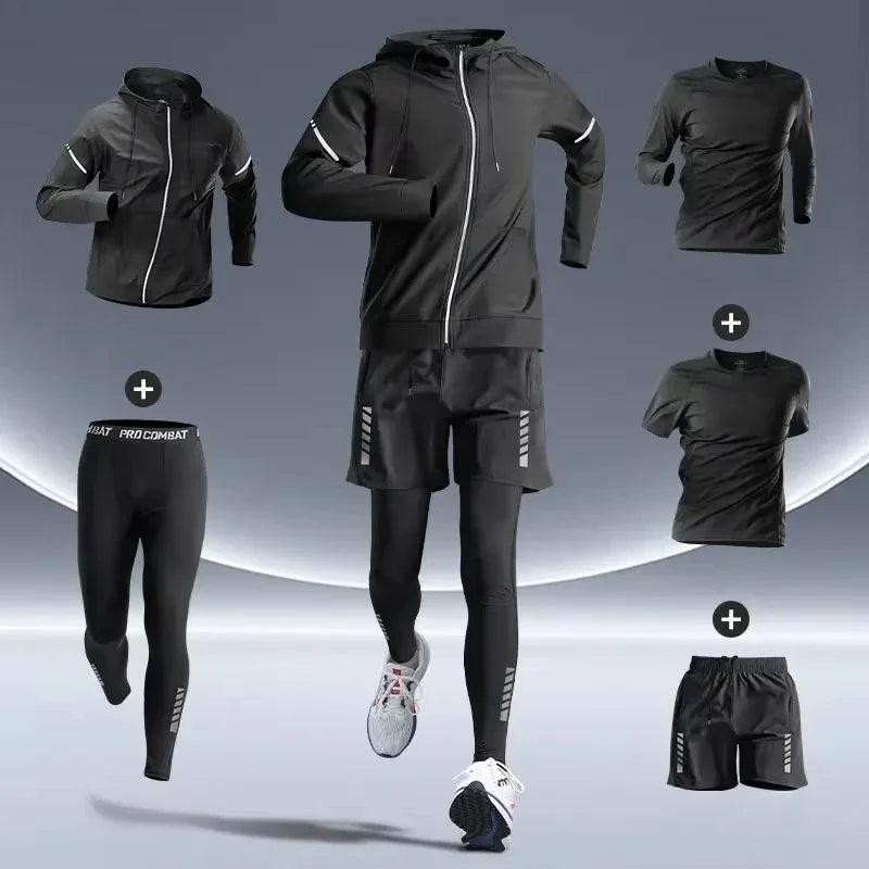 Men's Sports Suit – Quick-Dry Fitness & Running Training Clothes for Gym, Cycling & Outdoor Workouts
