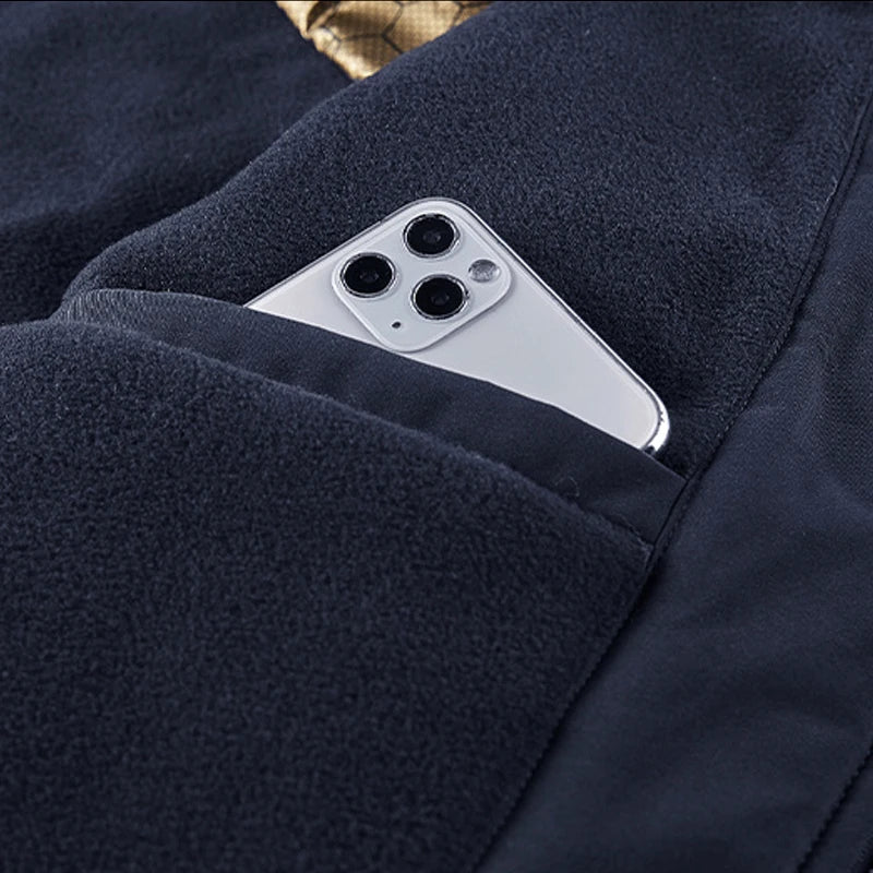 Men’s Winter Softshell Tactical Jacket – Waterproof Hooded Coat for Outdoor Sports, Hiking & Camping