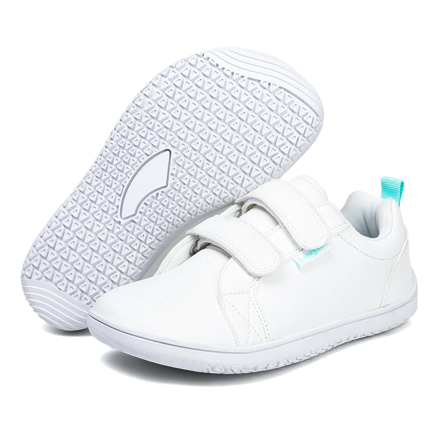 Kids Barefoot Shoes | Wide Toe Minimalist Leather Walking Sneakers for Boys & Girls