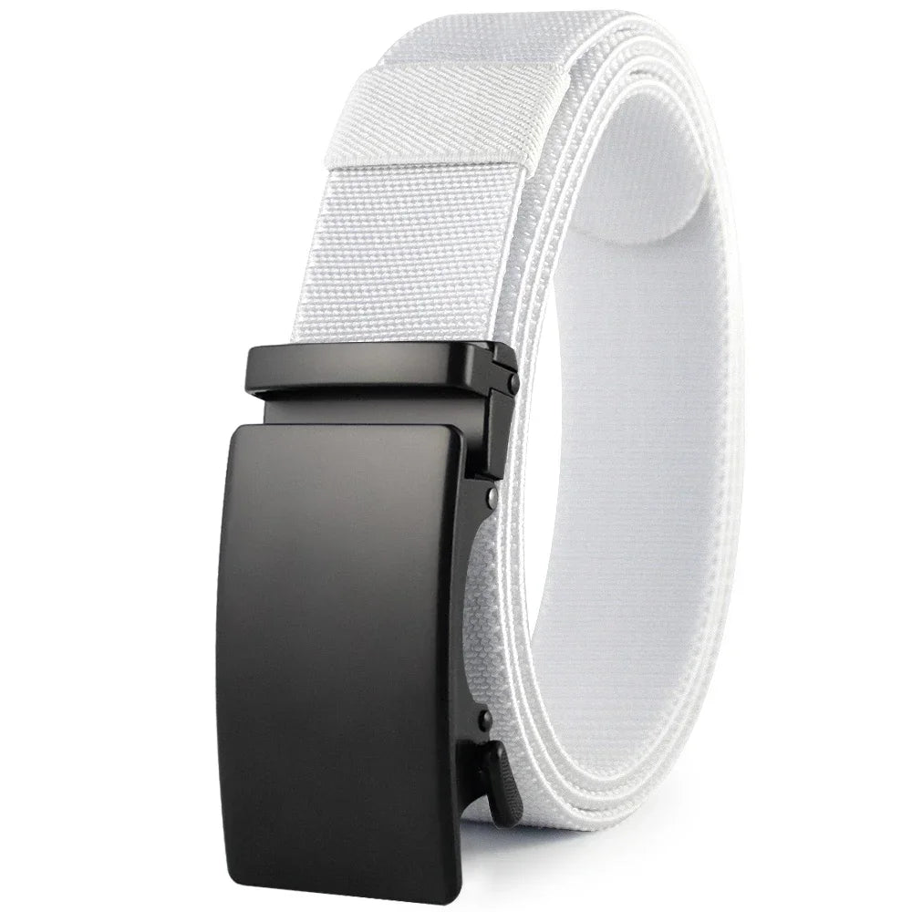 Men’s Golf Sports Elastic Belt – Tactical Nylon Automatic Buckle Belt