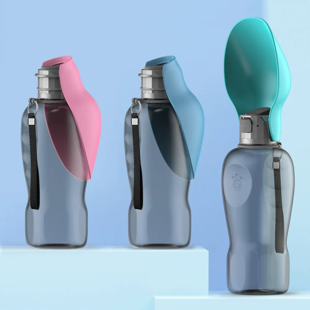 زجاجة ماء محمولة على شكل ورقة للكلاب - كوب ماء قابل للطي للحيوانات الأليفة للمشي في الهواء الطلق والسفر