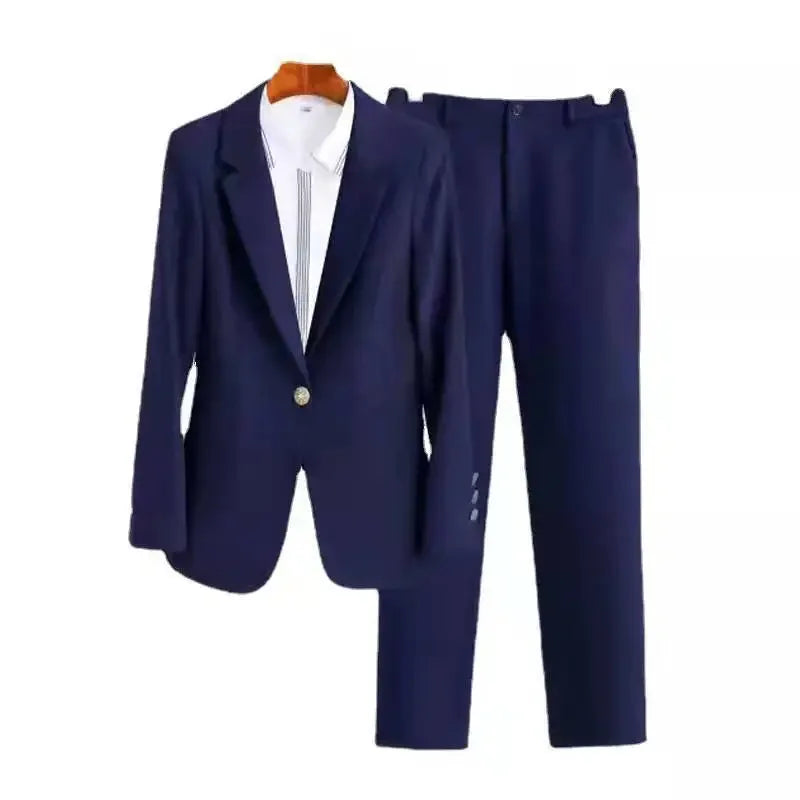 Damen-Langarmanzug-Set – Hochwertige, professionelle Arbeitskleidung für Herbst und Winter