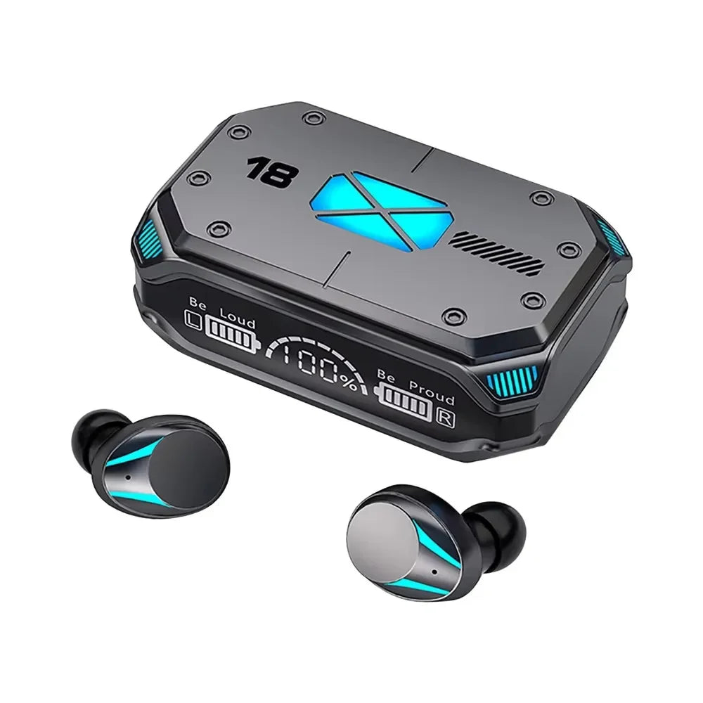 سماعات أذن لاسلكية بتقنية البلوتوث M41 | سماعات أذن ستيريو ذكية تعمل باللمس مع إضاءة LED وشاشة رقمية