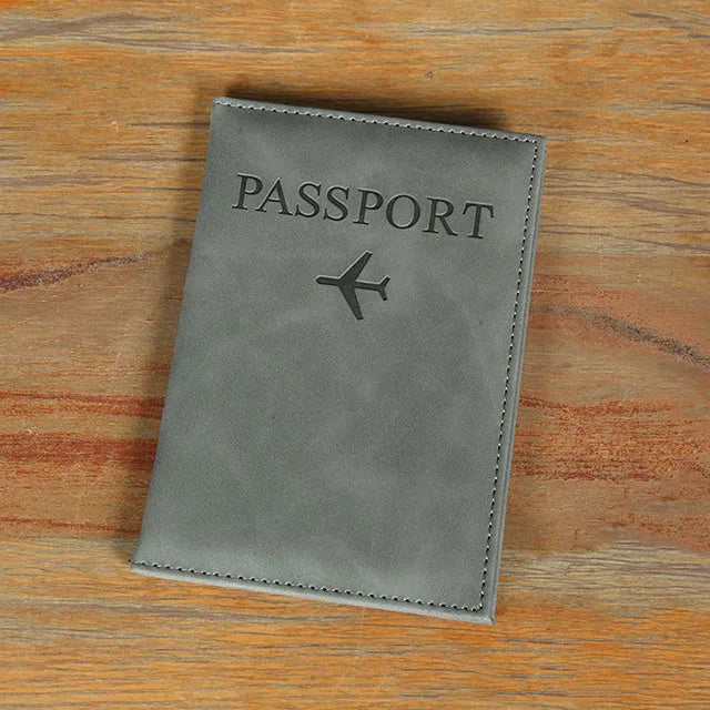 World Map Passport Cover – Hot Stamping Travel Case for Men & Women