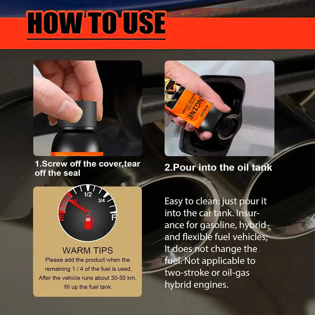 Catalytic Converter Cleaner Engine Carbon Remover Fuel Saver Engine Booster for Diesel Cars F21#VV