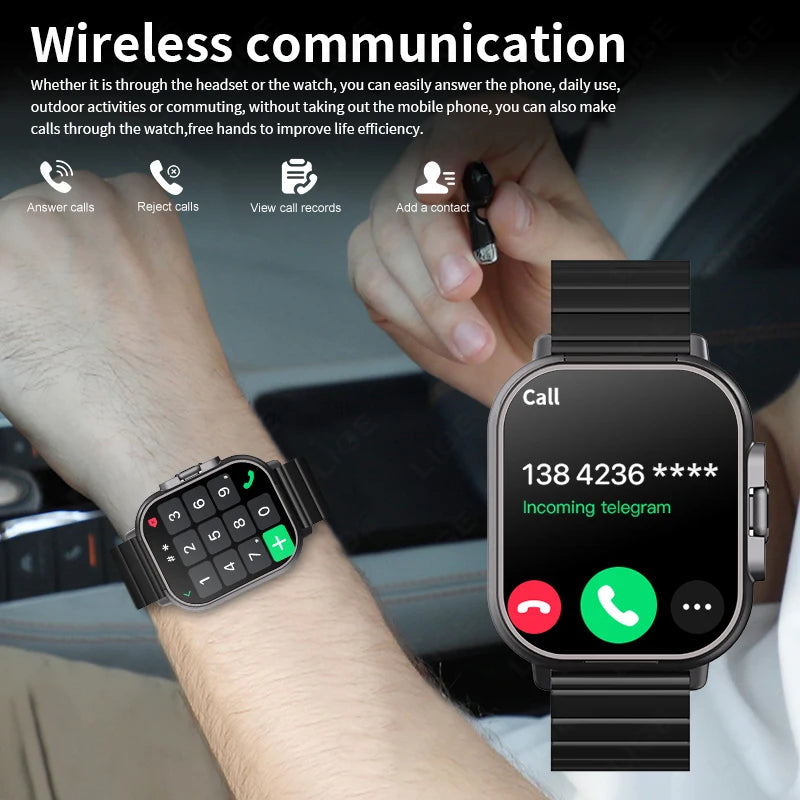 TWS 2-in-1 Smart Watch with Headphones – Bluetooth Call, Health Monitor, NFC Sports Smartwatch for Men & Women