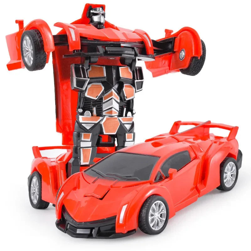 Shape-Shifting Robot Car Toy – Inertial Impact One-Button Transform Car