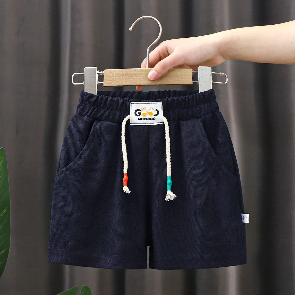 Kids’ Summer Shorts – Solid Color Casual Pants for Boys & Girls