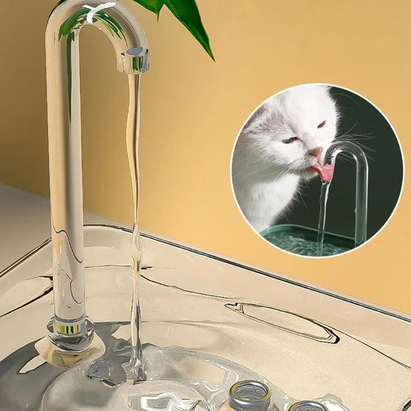 Automatic Cat Water Fountain – Transparent USB Silent Pet Water Dispenser with Filter