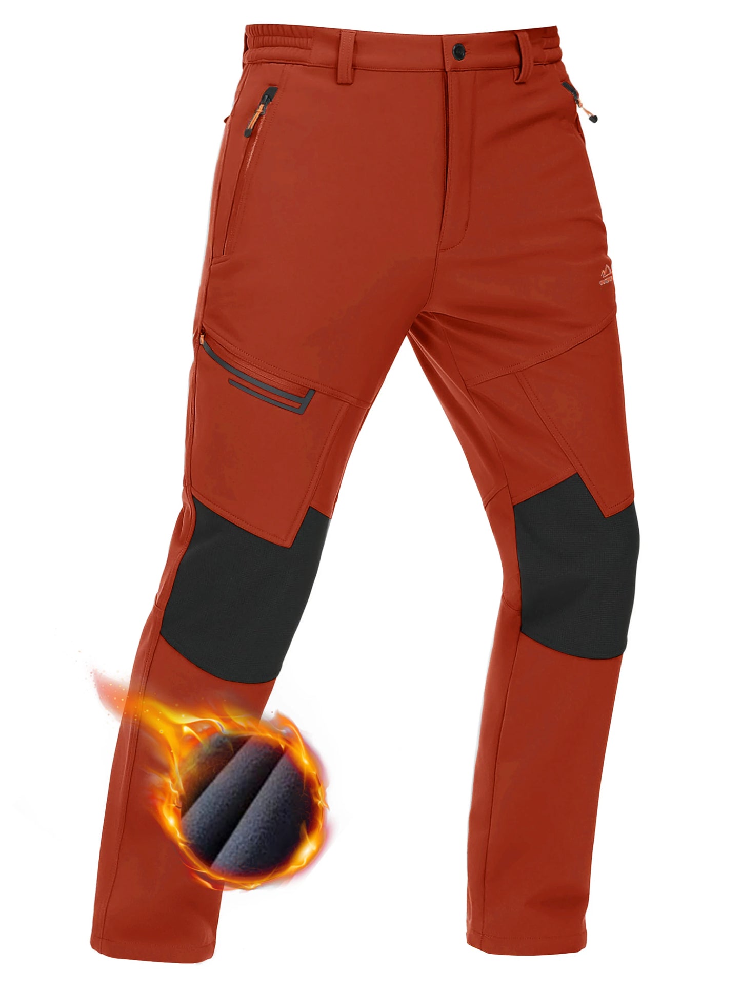 TACVASEN Men’s Thick Fleece Thermal Hiking Pants – Winter Windproof Outdoor Ski & Camping Trousers