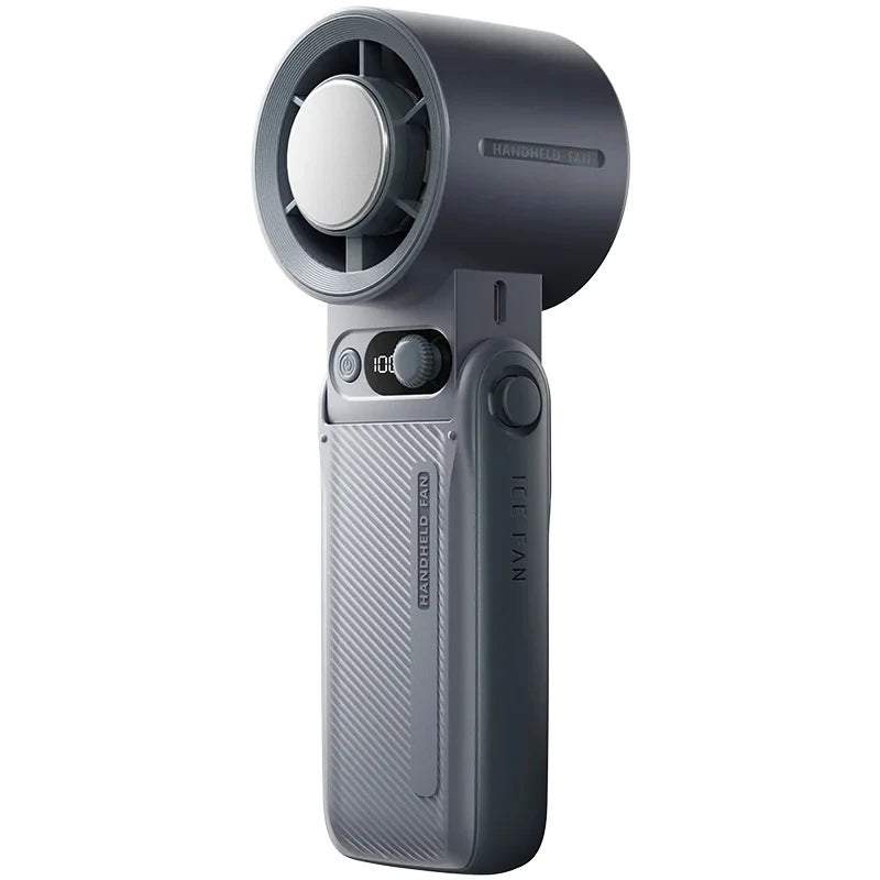 مروحة صغيرة محمولة - مروحة محمولة قابلة لإعادة الشحن بقوة 3600 مللي أمبير في الساعة قابلة للطي للرقبة واليد للاستخدام في الهواء الطلق والتخييم والتبريد