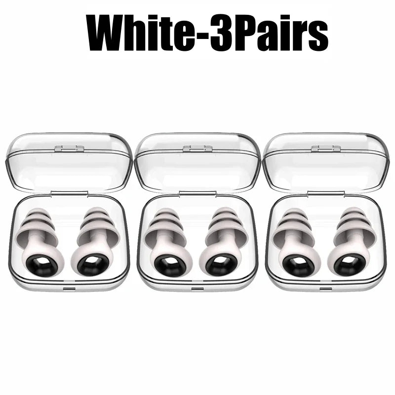 Silikon-Ohrstöpsel • Schwimmen &amp; Schlafen • Geräuschunterdrückung • Schalldichter Gehörschutz • Wiederverwendbare Ohrstöpsel mit Schlaufe