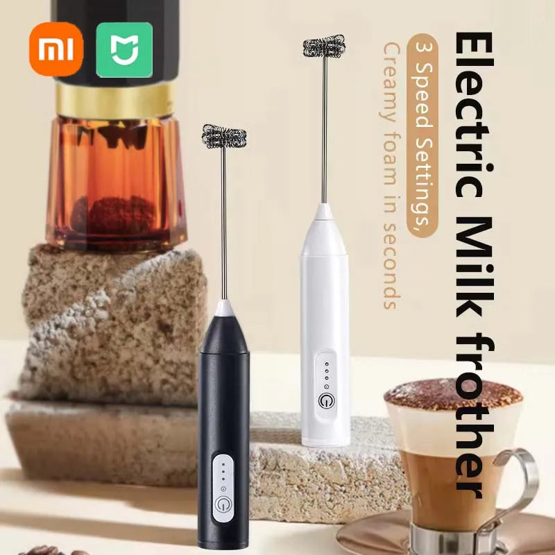 Xiaomi Electric Milk Frother Handheld Rechargeable Type-C Coffee Whisk