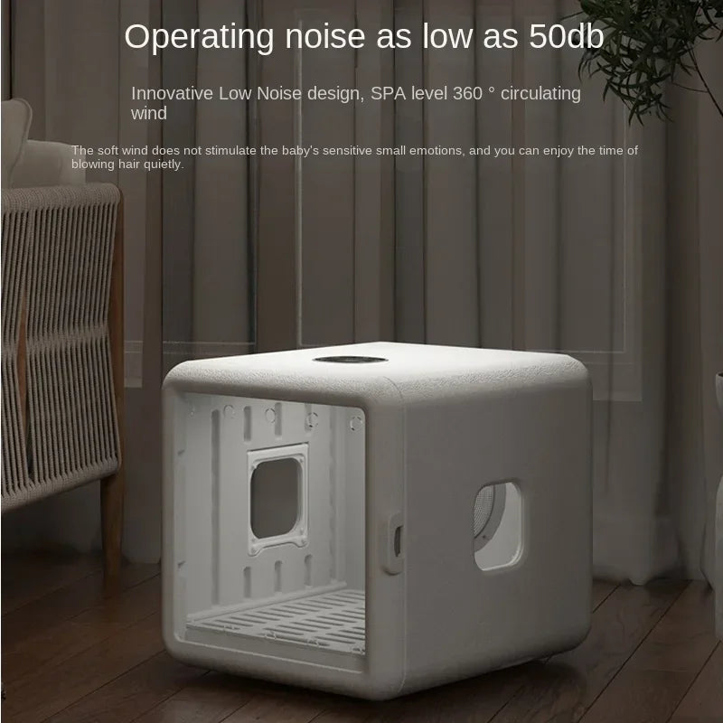 Smart Pet Drying Box – Automatic Temperature Control Dryer with Sterilization for Cats & Dogs