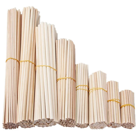 Wooden Craft Sticks Bulk – Wood Dowels for DIY Crafts, Art Projects & Crafting Supplies