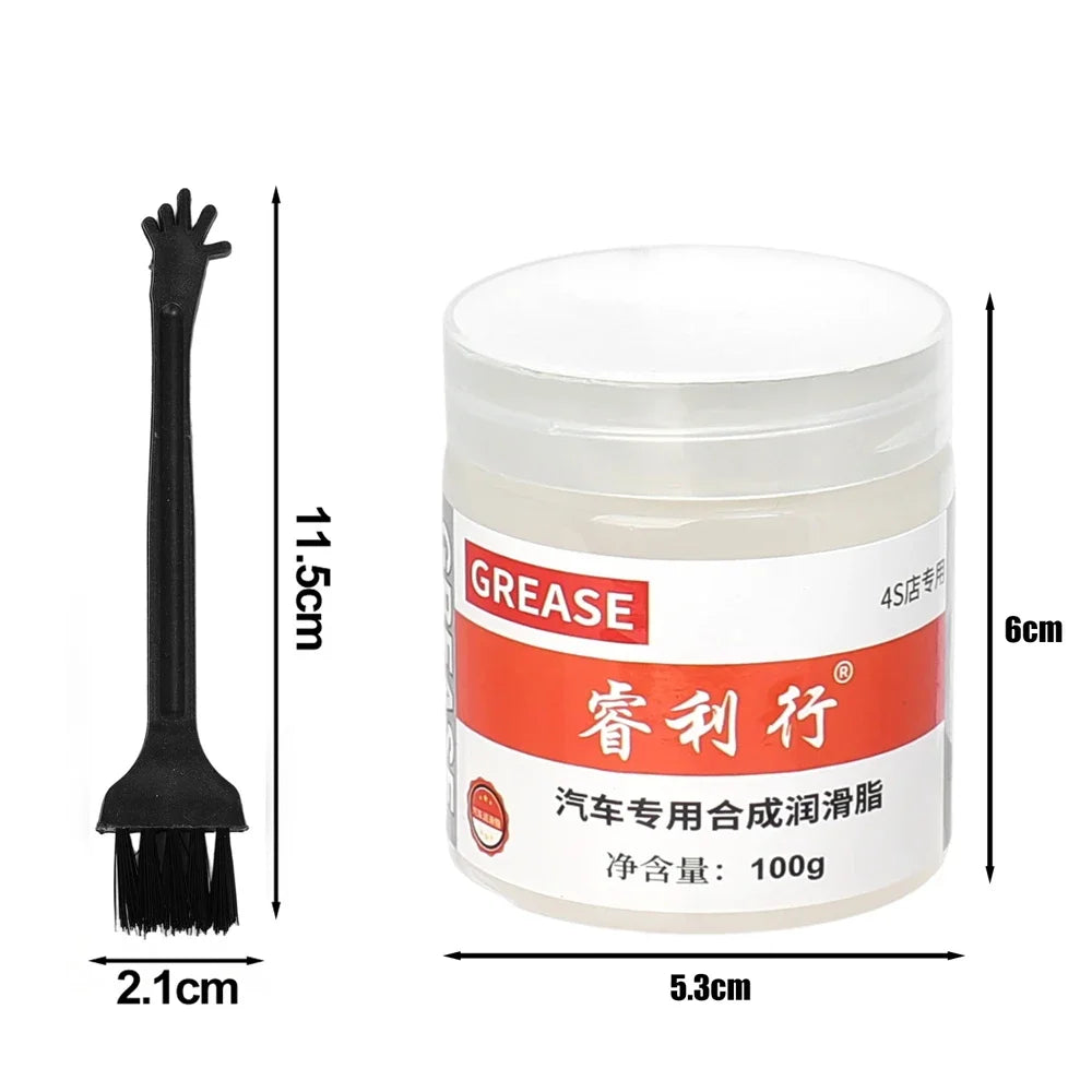 100g White Lubricating Oil – Multi-Purpose High-Temp Resistant Mineral Lubricant for Car Sunroof, Hinges, Gears & Bearings