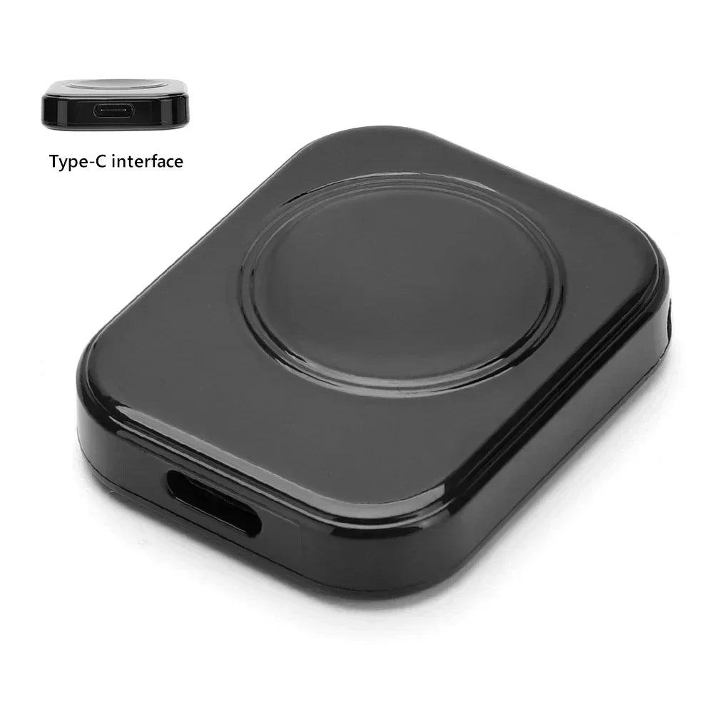Portable Magnetic Wireless Fast Charger for iWatch Series 1-9 & SE | Type-C