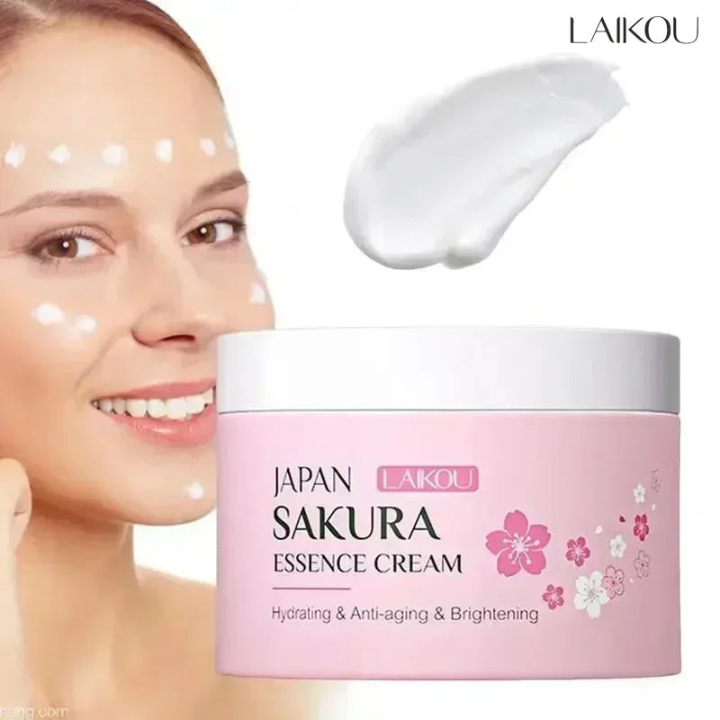 LAIKOU Japan Sakura Face Cream • Whitening & Moisturizing • Nourishing, Oil Control & Repair Skincare (25g)