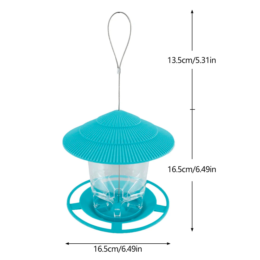 Automatic Hanging Bird Feeder – Outdoor Multiple-Hole Nut & Seed Dispenser, Durable Food Container for Wild Birds