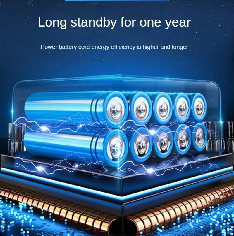 مضخة هواء لاسلكية ١٥٠ رطل لكل بوصة مربعة - منفاخ إطارات كهربائي محمول بشاشة لمس للسيارات والدراجات النارية