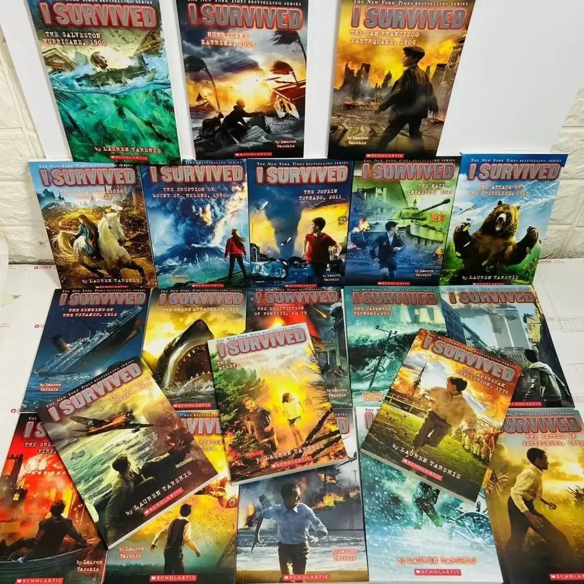 22-Book I Survived Set – English Reading, Disaster History & Survival Chapter Books for Children