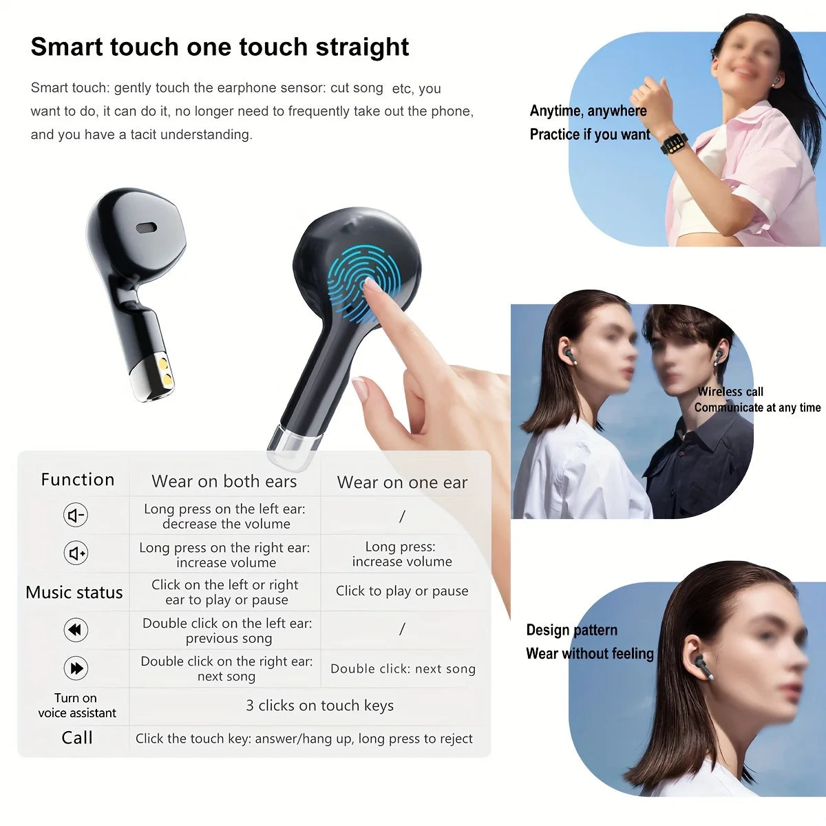 Smart Watch 2-in-1 – 2.01” HD, Waterproof, Heart Rate, SpO2, Bluetooth Earphones, Call Function