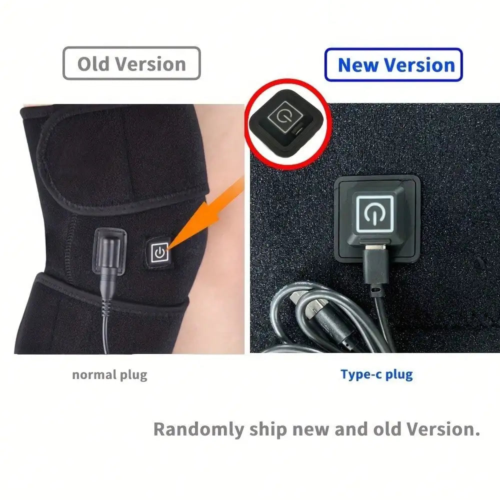 وسادة تدليك الركبة الكهربائية المُدفأة - جهاز تدليك الركبة لاسترخاء المفاصل وتسكين الألم والدفء